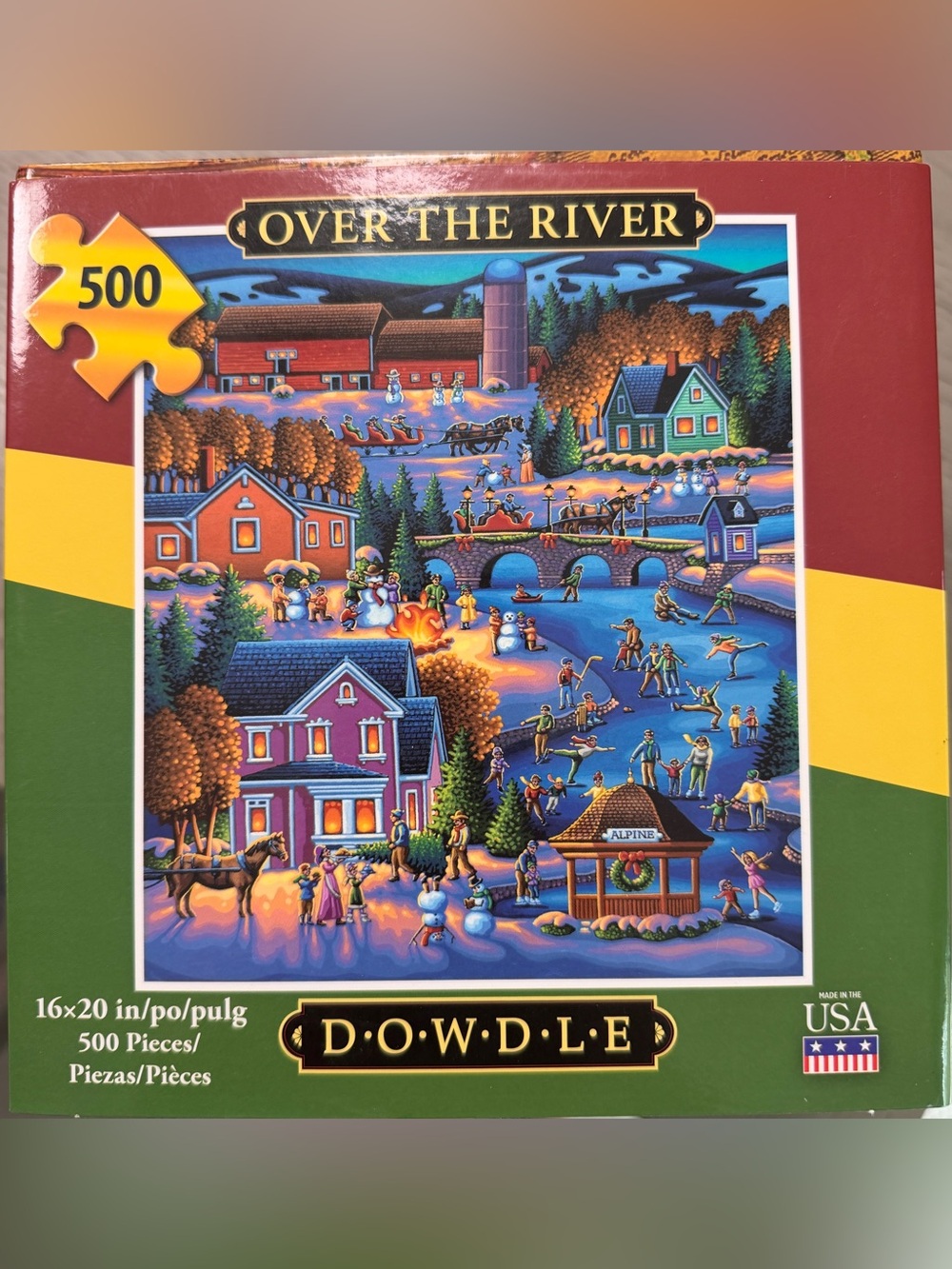 DOWDLE Over The River 500-Piece Jigsaw Puzzle - Multicolor